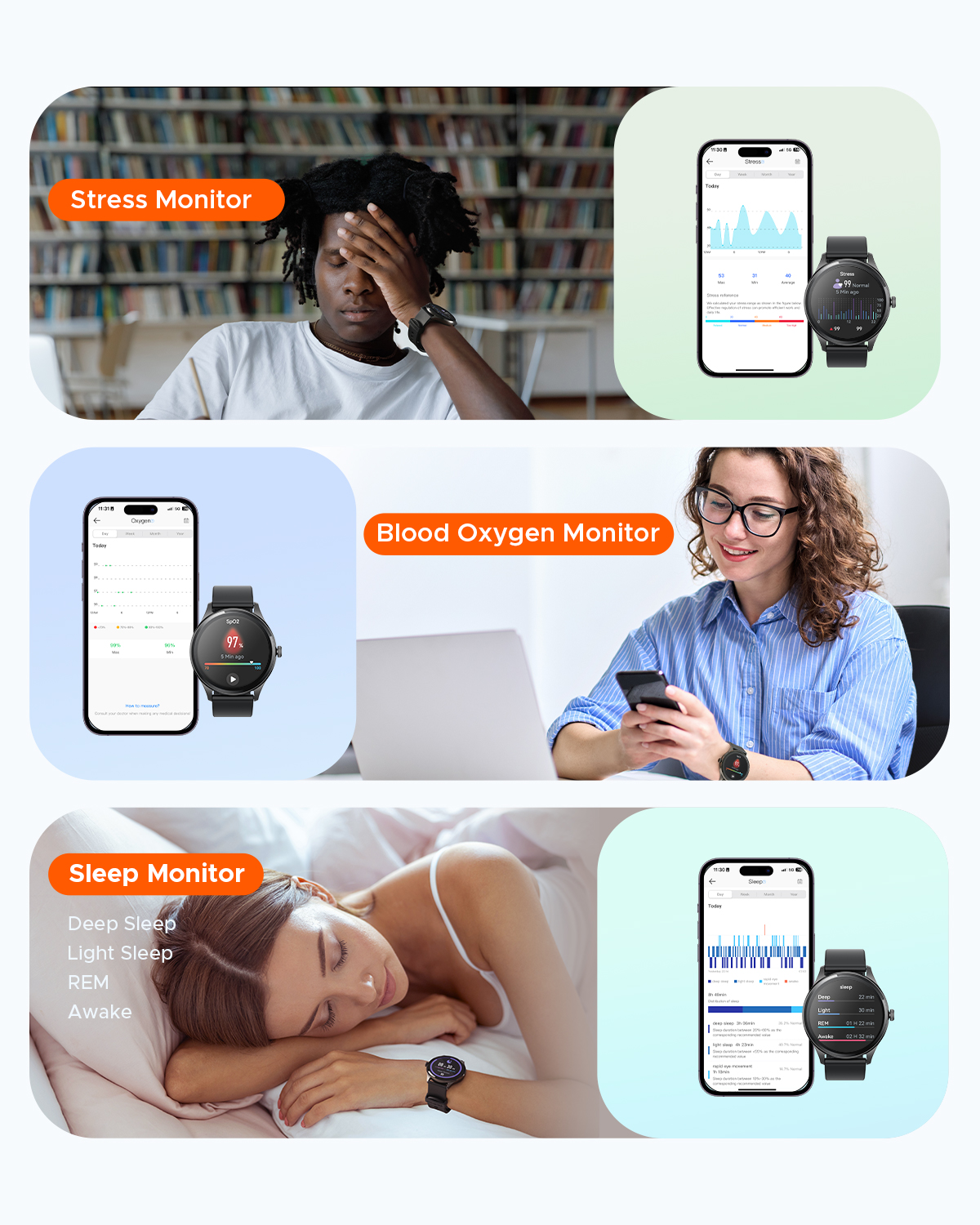 fitness tracker with oxygen monitor