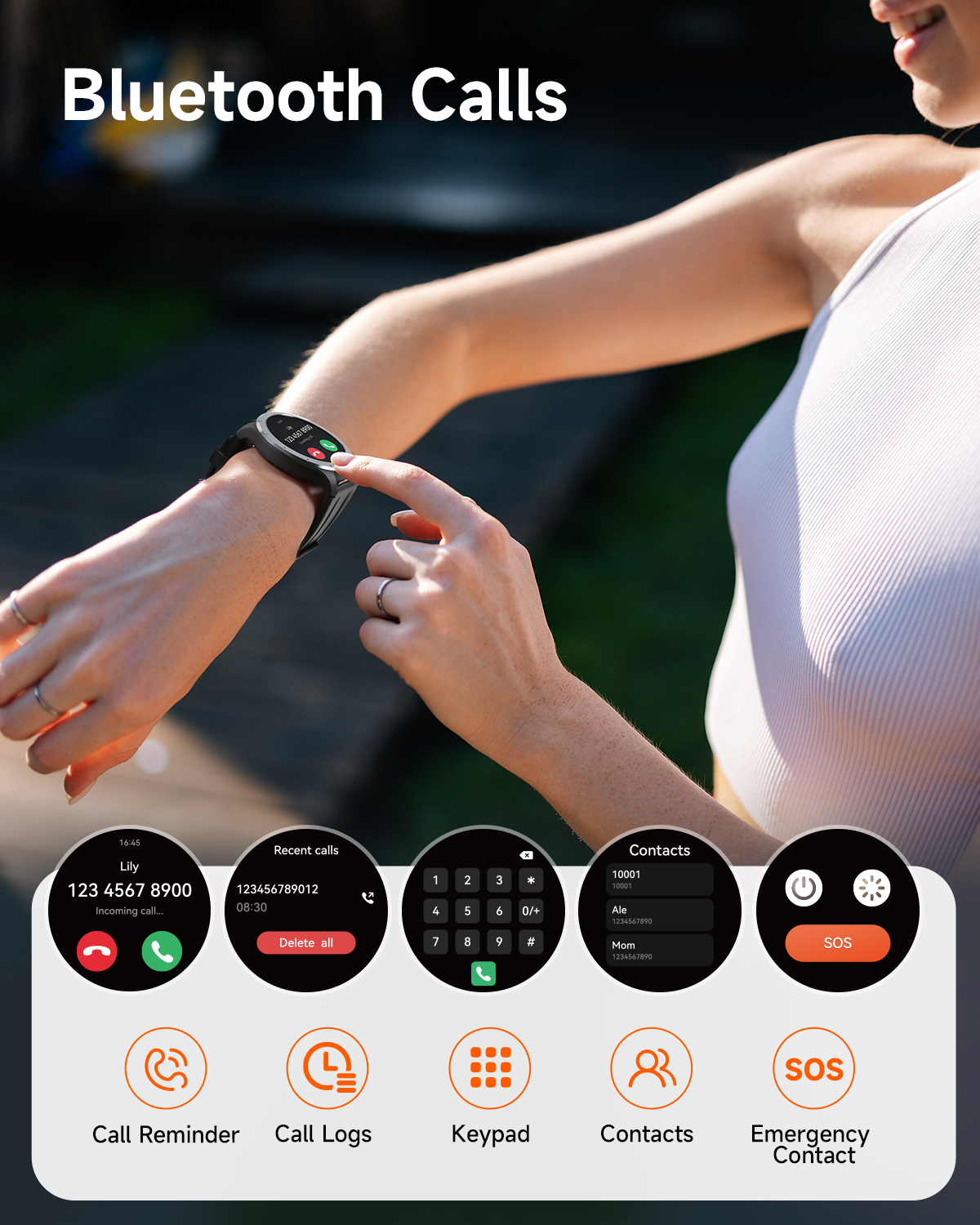 TRUEFREE Watch1 Smart Watch, 1.53" Fitness Tracker, Heart Rate, SpO2, Sleep Monitor, 127 Sports Modes, IP68 Waterproof, Call & Message Support for iPhone & Android