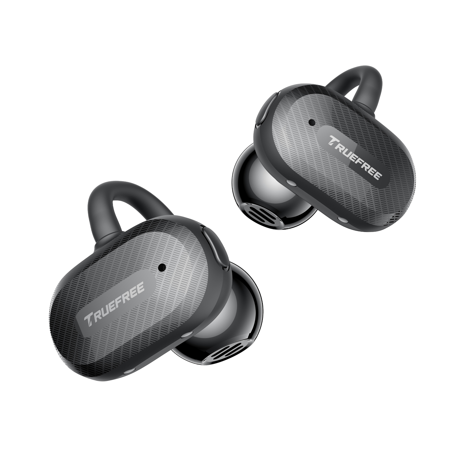 Truefree C10 Clip-On Wireless Earbuds, Bluetooth 5.4, 12mm Driver, Spatial Sound, 28H Playtime, IPX5, AI-ENC Calls, Dual Connection, App Customizable