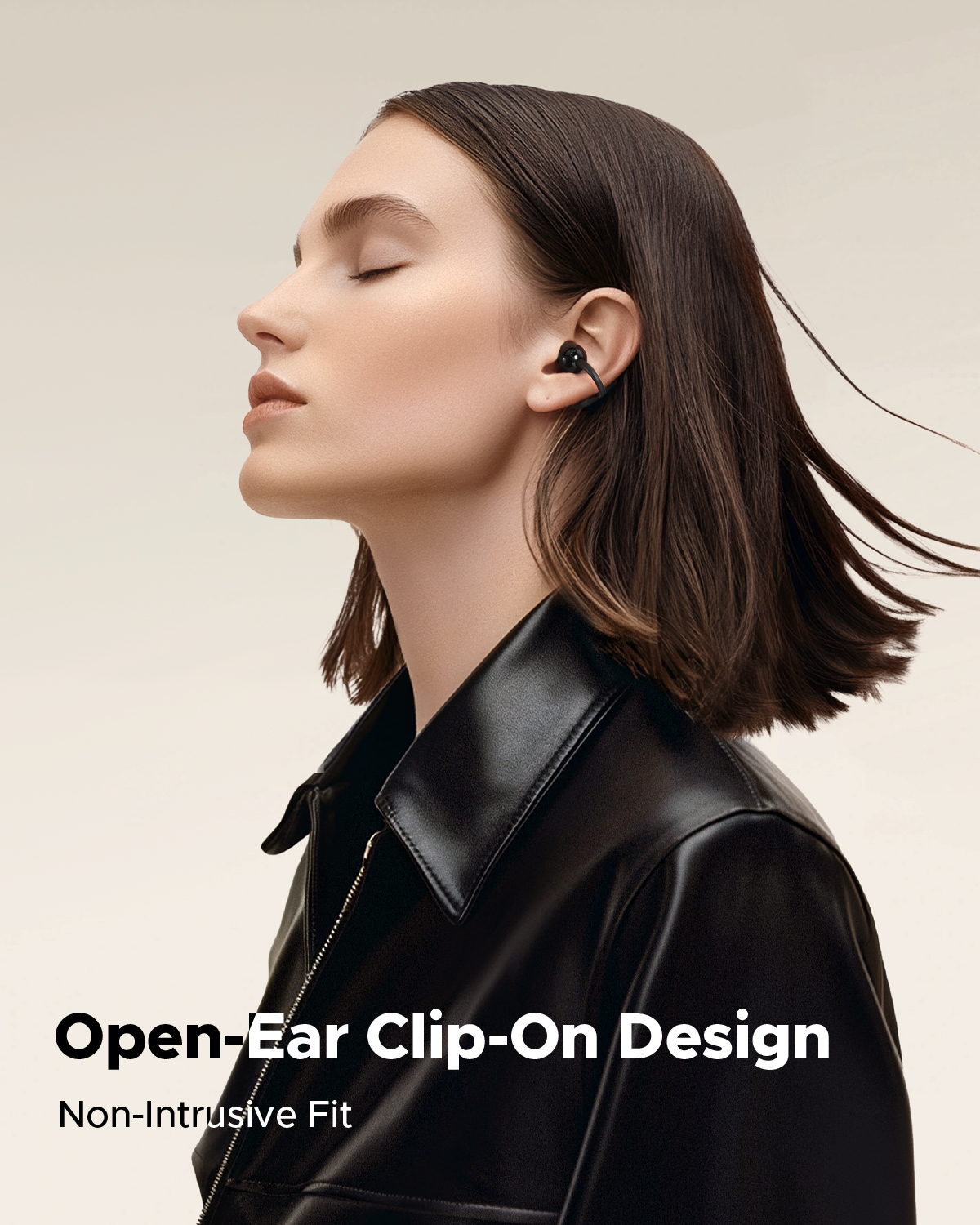 Truefree C10 Clip-On Wireless Earbuds, Bluetooth 5.4, 12mm Driver, Spatial Sound, 28H Playtime, IPX5, AI-ENC Calls, Dual Connection, App Customizable