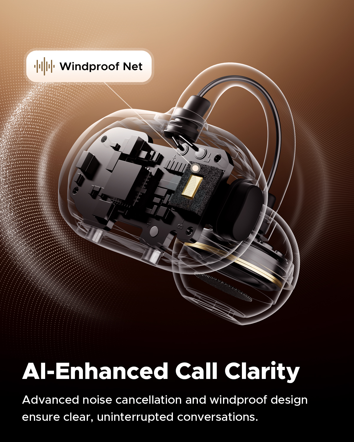 Truefree C10 Clip-On Wireless Earbuds, Bluetooth 5.4, 12mm Driver, Spatial Sound, 28H Playtime, IPX5, AI-ENC Calls, Dual Connection, App Customizable